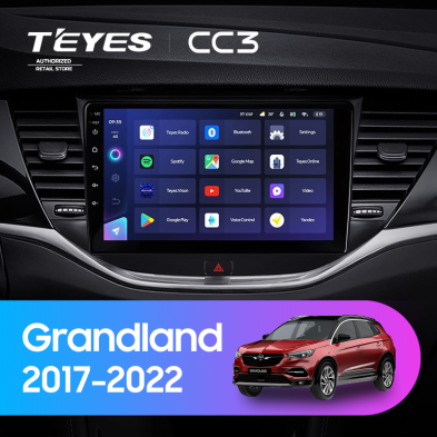 Штатная магнитола Teyes CC3 4/32 Opel Grandland (2017-2022) Тип-B