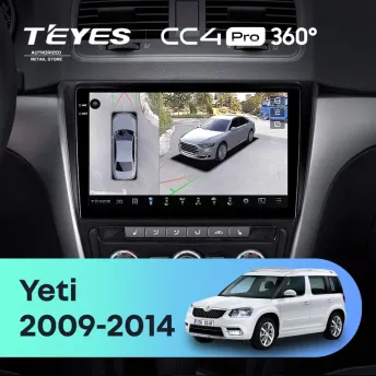 Штатная магнитола Teyes CC4 Pro 360 8/128 Skoda Yeti 5L (2009-2014)