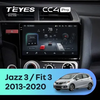 Штатная магнитола Teyes CC4 Pro 12/256 Honda Jazz 3 (2013-2020) Тип-B