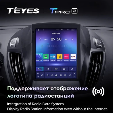 Штатная магнитола Tesla style Teyes TPRO 2 4/64 Ford Kuga 2 (2012-2019)