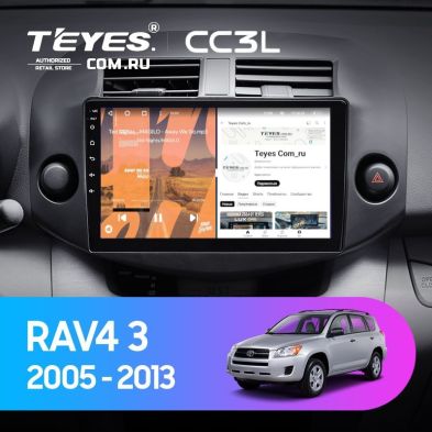 Штатная магнитола Teyes CC3L 4/32 Toyota RAV4 3 XA30 (2005-2013) F2 10"