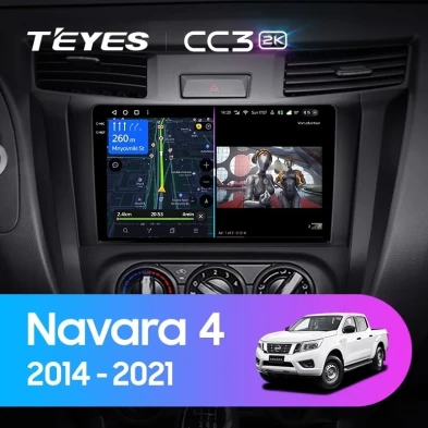Штатная магнитола Teyes CC3 2K 4/64 Nissan Navara D23 IV (2014-2021) Тип-A