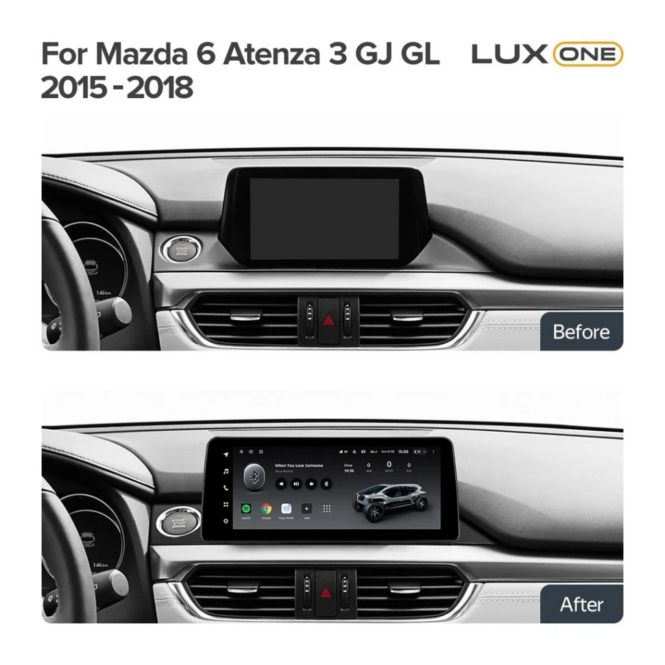 Переходная рамка Mazda 6 / Atenza 3 GJ GL (2015-2018) Тип-B (12,3")