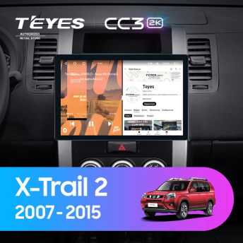 Штатная магнитола Teyes CC3 2K 6/128 Nissan X-Trail T31 (2007-2015) (11")